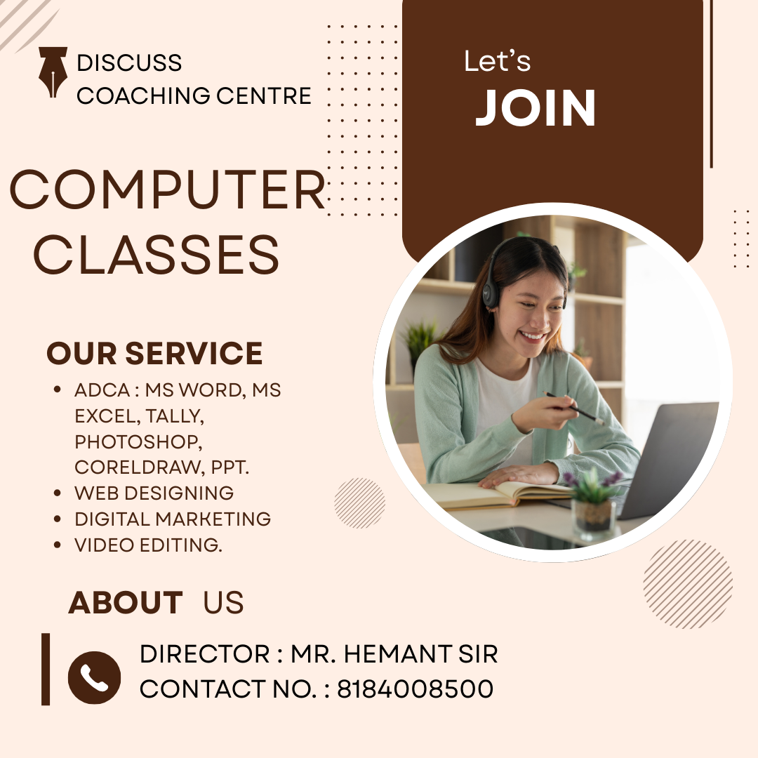 Computer classes in gurgaon| 8184008500 |Discuss Coaching